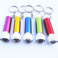 LED Flashlight Camping Light with Key Ring Aluminum Alloy End